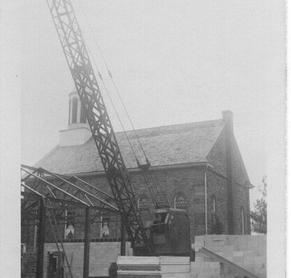 Parish House steel laying